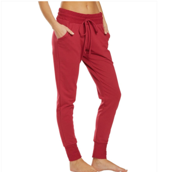 Free People Movement Sunny Skinny Sweat Pants red, size S, relaxed fit, mid-rise - Picture 6 of 11